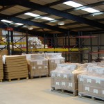 Mezzanine Storage Floor with shelving above and below