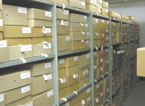 Industrial rolled edge shelving - not taken at clients actual location