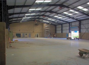 The warehouse prior to work
