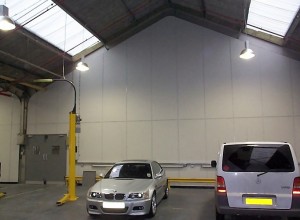 Jumbo stud fire separation wall