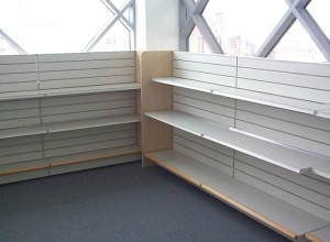 Slatwall shelving