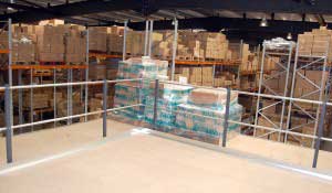 Extra storage created by a mezzanine floor