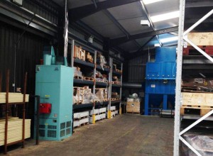 Heavy duty pallet racking installation in warehouse