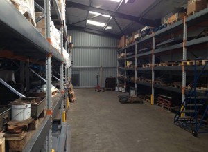 Heavy duty pallet racking installation