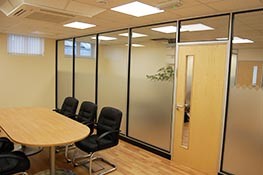 Choice Homes office partitioning