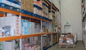 Racking installation in freezer