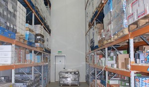 Pallet racking installation in freezer