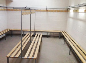 Thurston Golf Club changing room bench installation