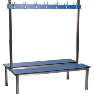 stainless steel changing room seating